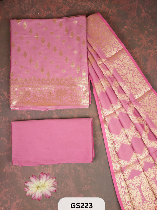 Banarasi salwar suit - Katan Silk with Jacquard Weaving