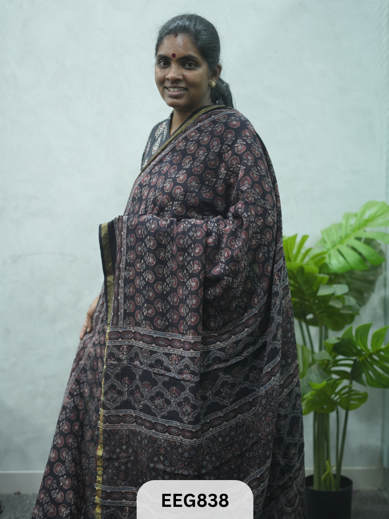 KOTA DORIA AJRAKH SAREE