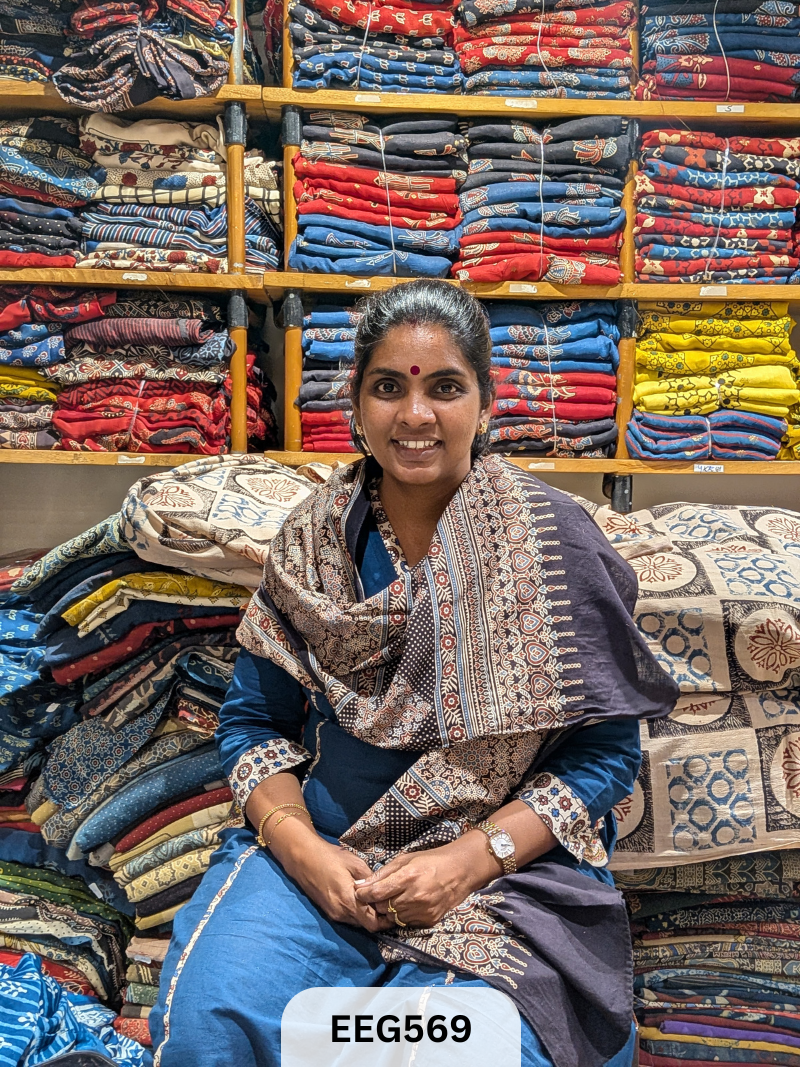 AJRAKH COTTON STOLE
