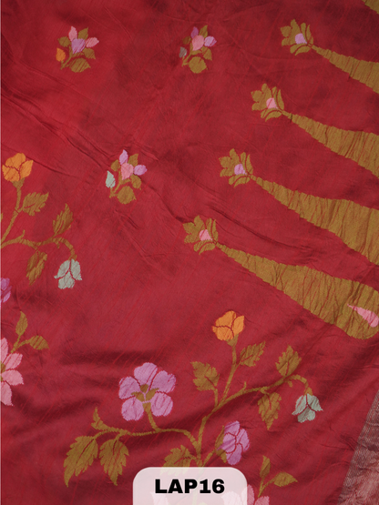 BANARAS PURE RAW SILK JAMDHANI WEAVING SAREE