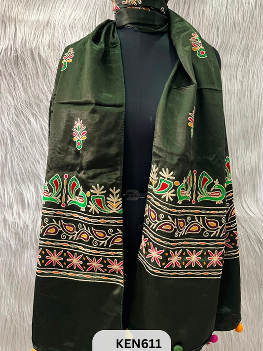 MUSHRU HAND AARI WORK STOLE