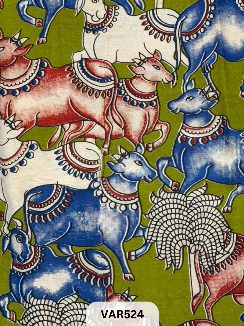 Kalamkari Hand printed - Fabric -1.5mtr