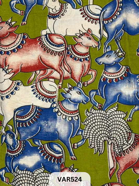 Kalamkari Hand printed - Fabric -1.5mtr