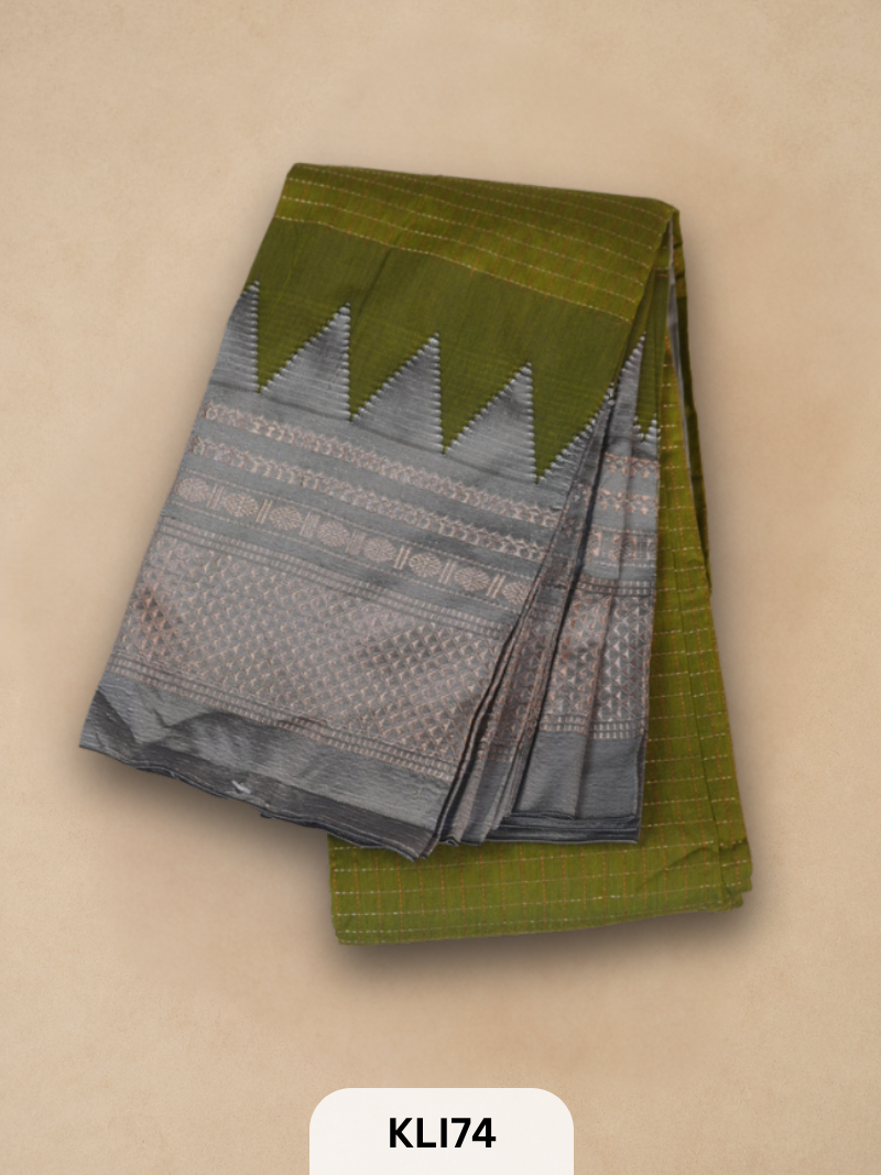 ILKAL TOPI BORDER HANDLOOM SAREE