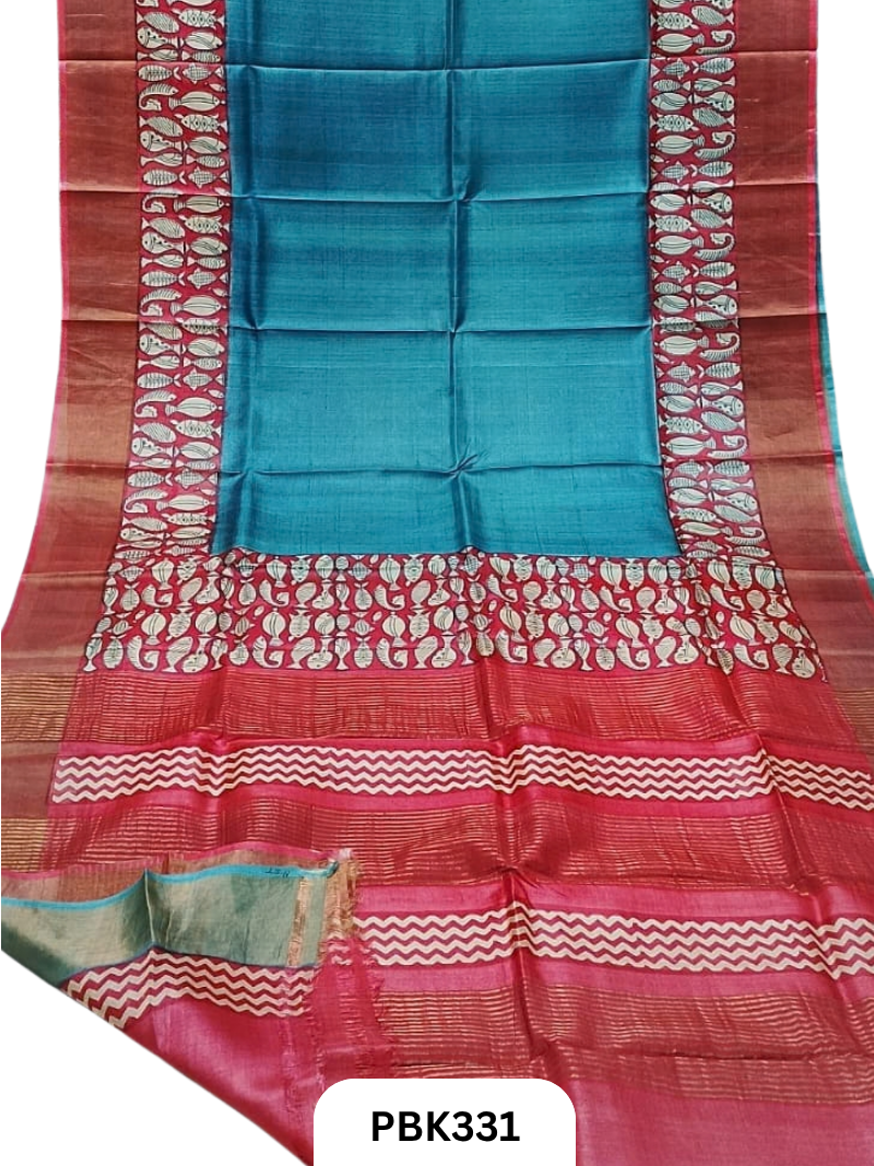 Pure Handloom Tussar Silk Saree