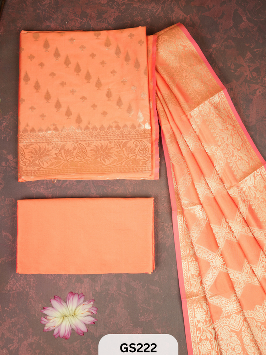 Banarasi salwar suit - Katan Silk with Jacquard Weaving