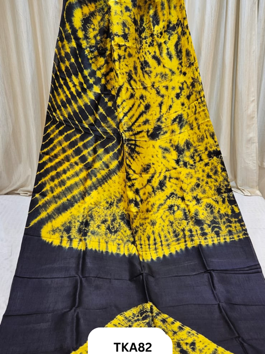 Pure Bishnupuri Silk - Shibori work saree