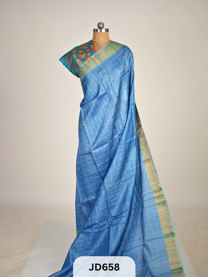 PURE TUSSAR SILK HANDWOVEN SAREE