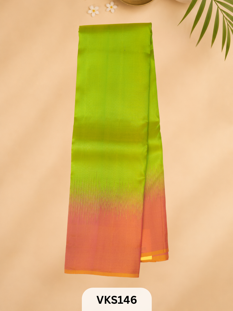 PURE KANCHIPURAM SOFT SILK TOPMATERIAL 2.4MTRS + 30CM