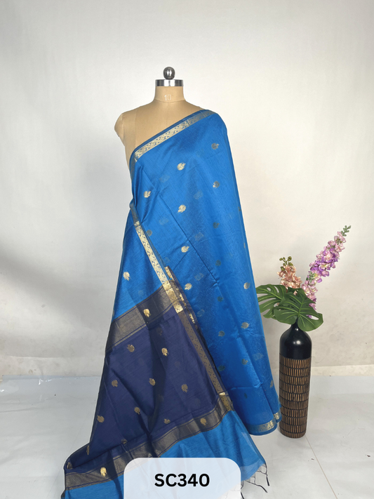 CHANDERI INSPIRED MAHESWARI SAREE