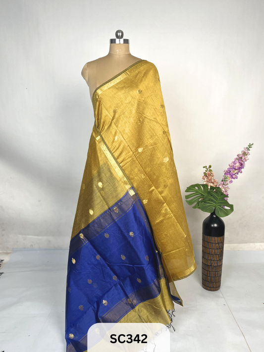 CHANDERI INSPIRED MAHESWARI SAREE