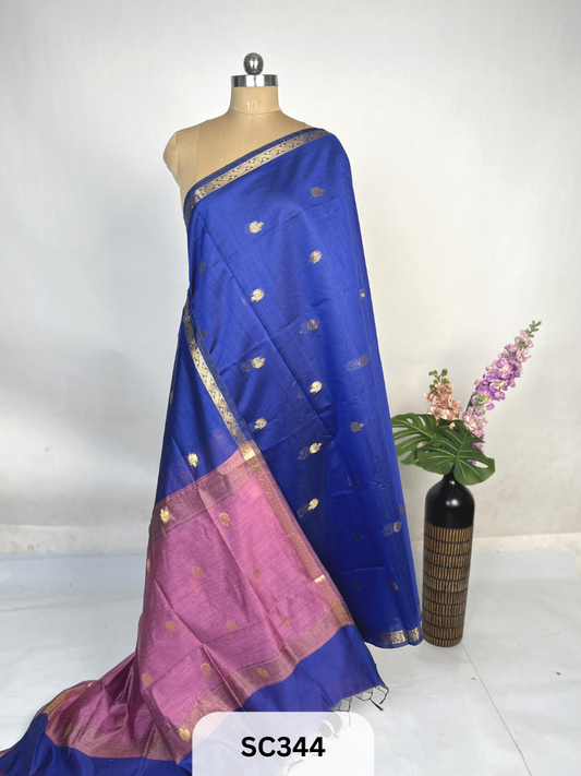 CHANDERI INSPIRED MAHESWARI SAREE