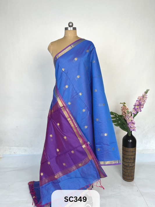 CHANDERI INSPIRED MAHESWARI SAREE