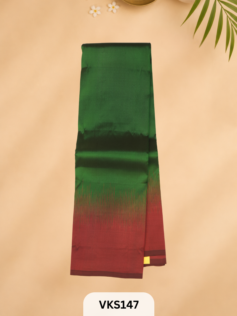 PURE KANCHIPURAM SOFT SILK TOPMATERIAL 2.4MTRS + 30CM