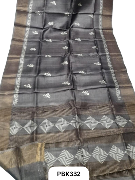 Pure Handloom Tussar Silk Saree