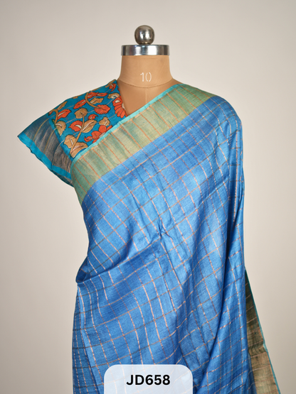 PURE TUSSAR SILK HANDWOVEN SAREE