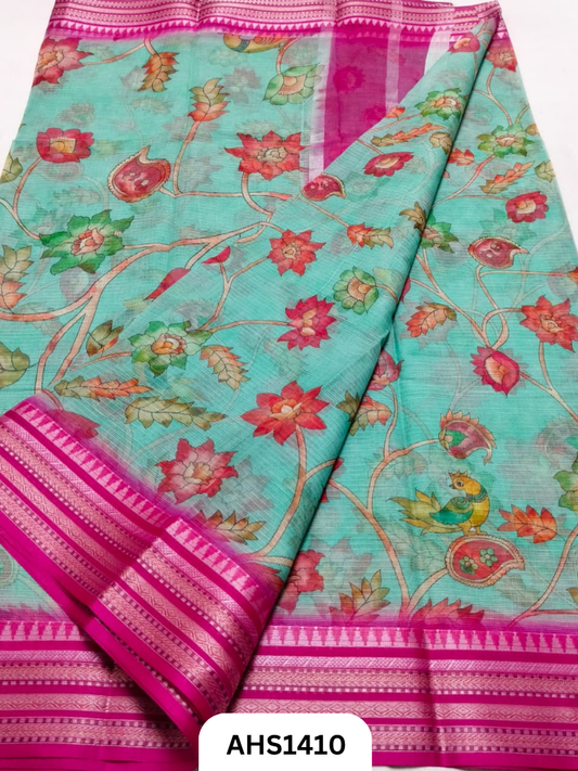 Pure Kota Cotton Digital Print Saree
