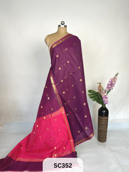 CHANDERI INSPIRED MAHESWARI SAREE