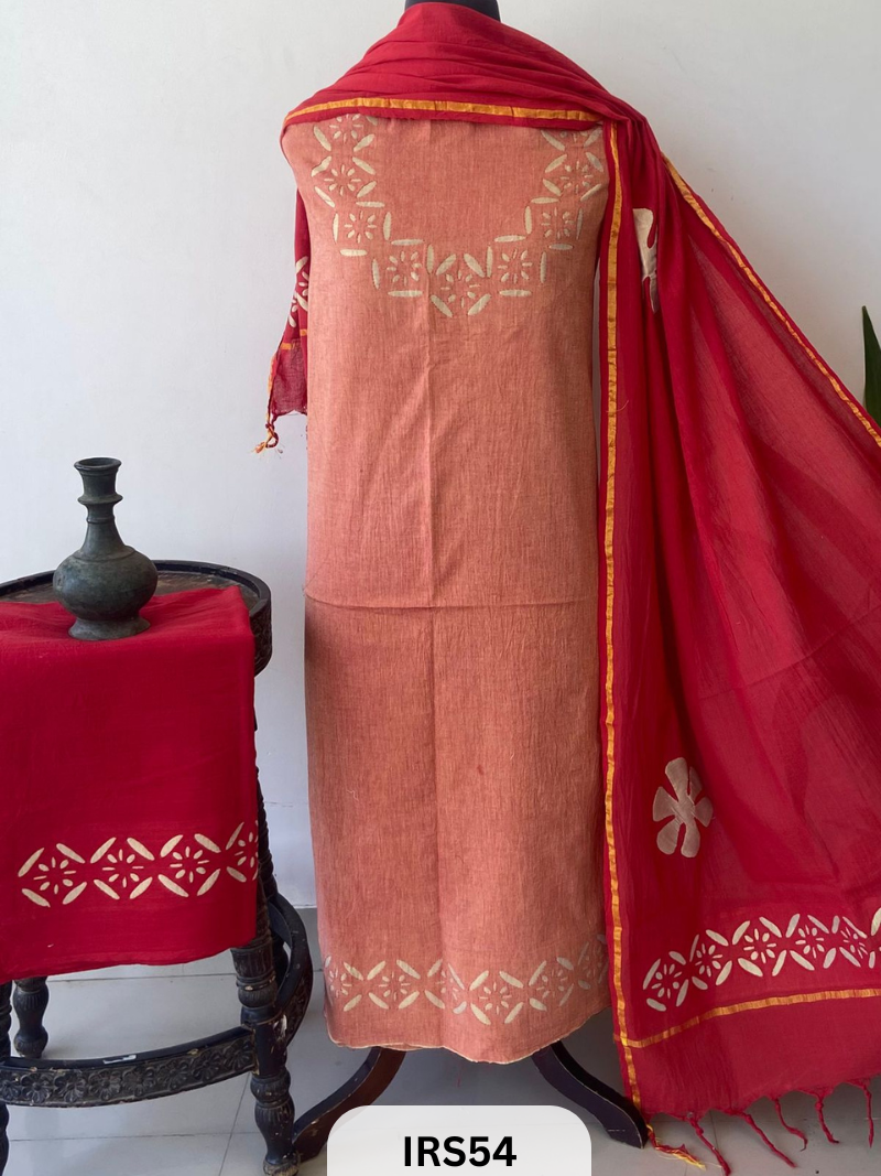 HANDLOOM MANGALGIRI COTTON SUIT PCS