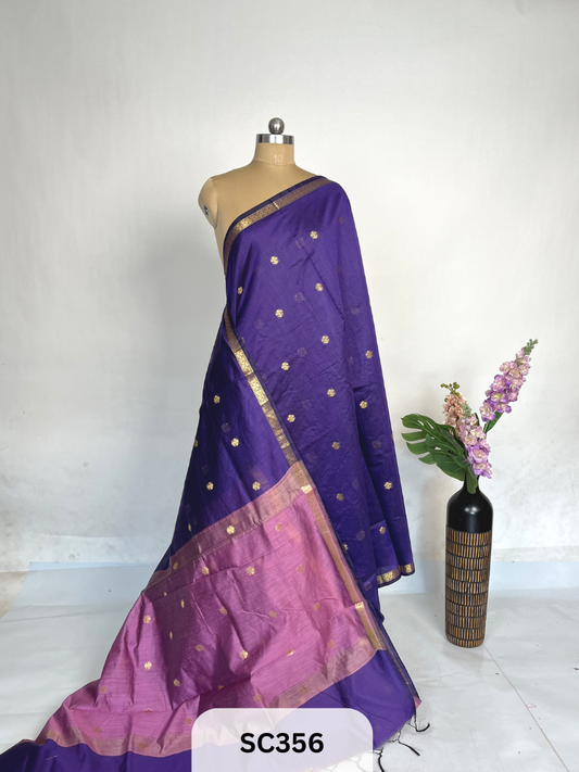 CHANDERI INSPIRED MAHESWARI SAREE