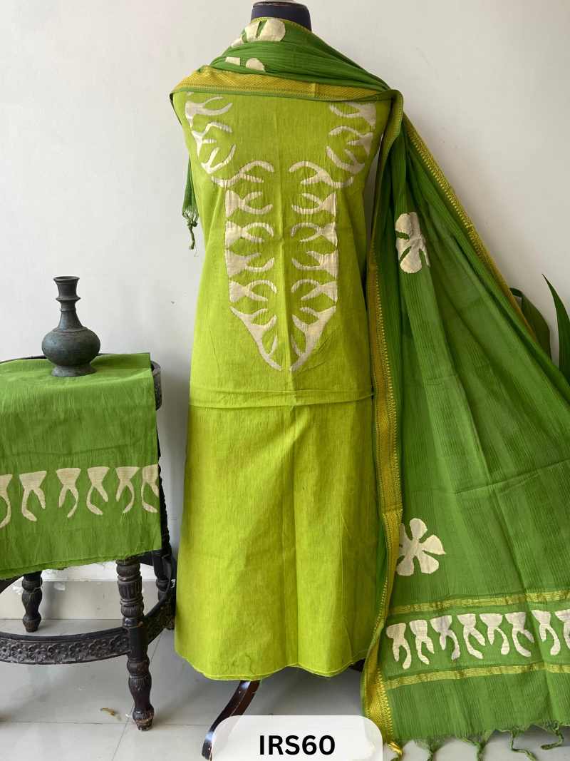 HANDLOOM MANGALGIRI COTTON SUIT PCS
