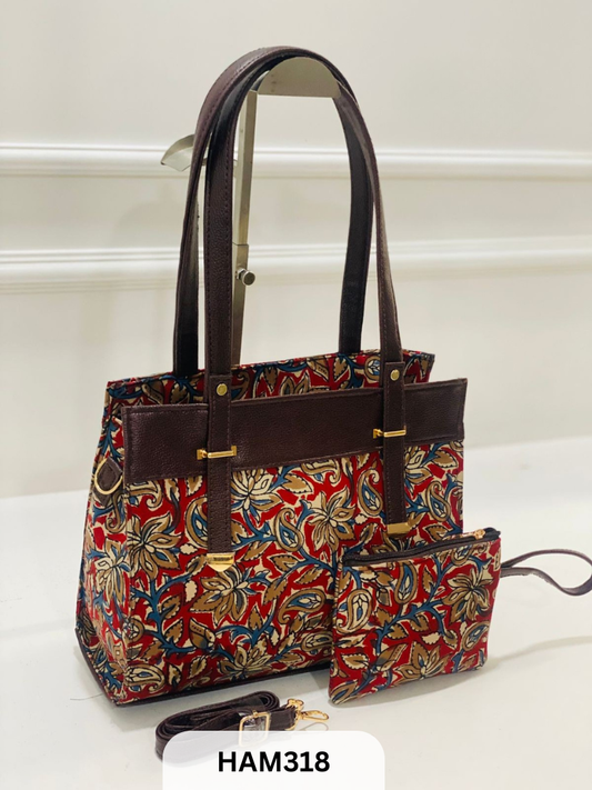 JAQARAD HANDBLOCK PRINT FANCY BACK SIDE ZIP POCKET SIZE 12/10