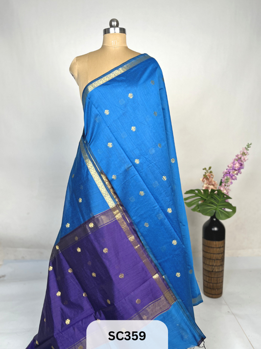 CHANDERI INSPIRED MAHESWARI SAREE