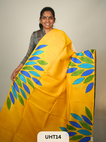 PURE MURSHIDABAD HANDPAINTED SAREE