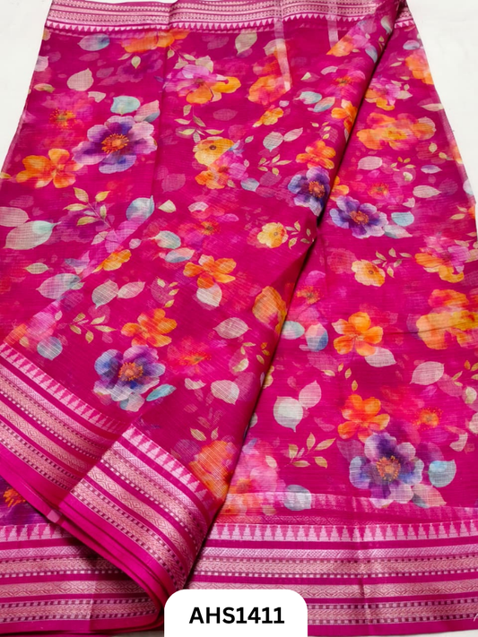 Pure Kota Cotton Digital Print Saree