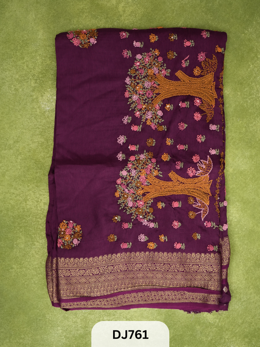 MYSORE VISCOS HEAVY HAND EMBROIDERY