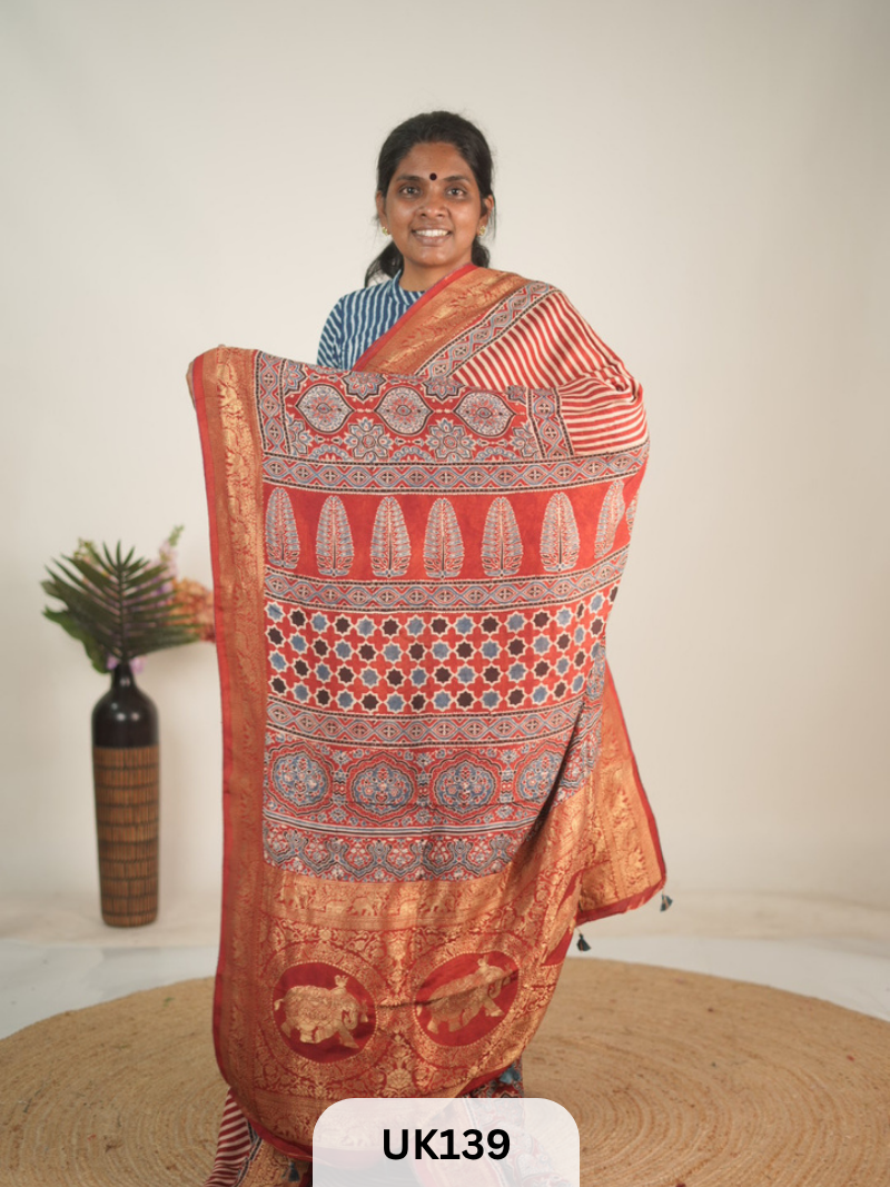 DOLA AJRAKH SAREE