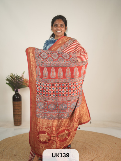DOLA AJRAKH SAREE