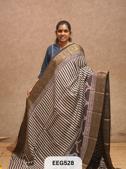 AJRAKH DOLA SILK SAREE