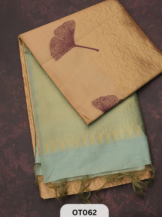 VEGAN FIBER BASED FABRIC SAREE