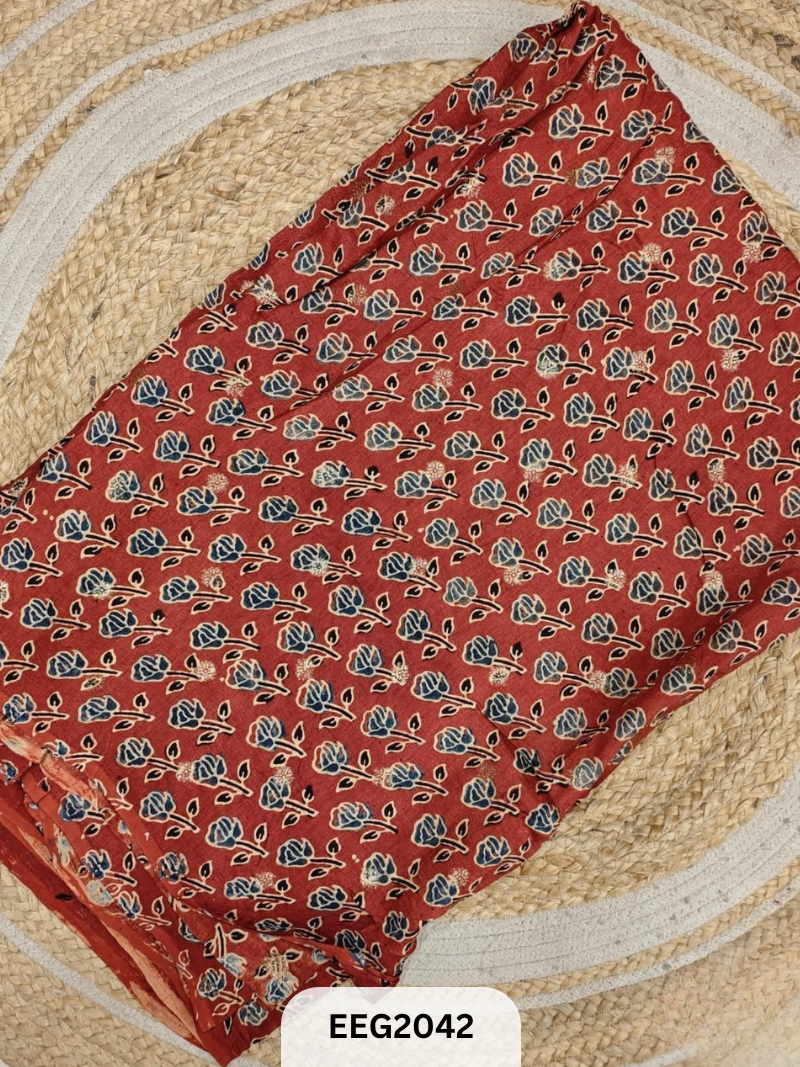 DOLA SILK AJRAKH FABRIC-1MTR