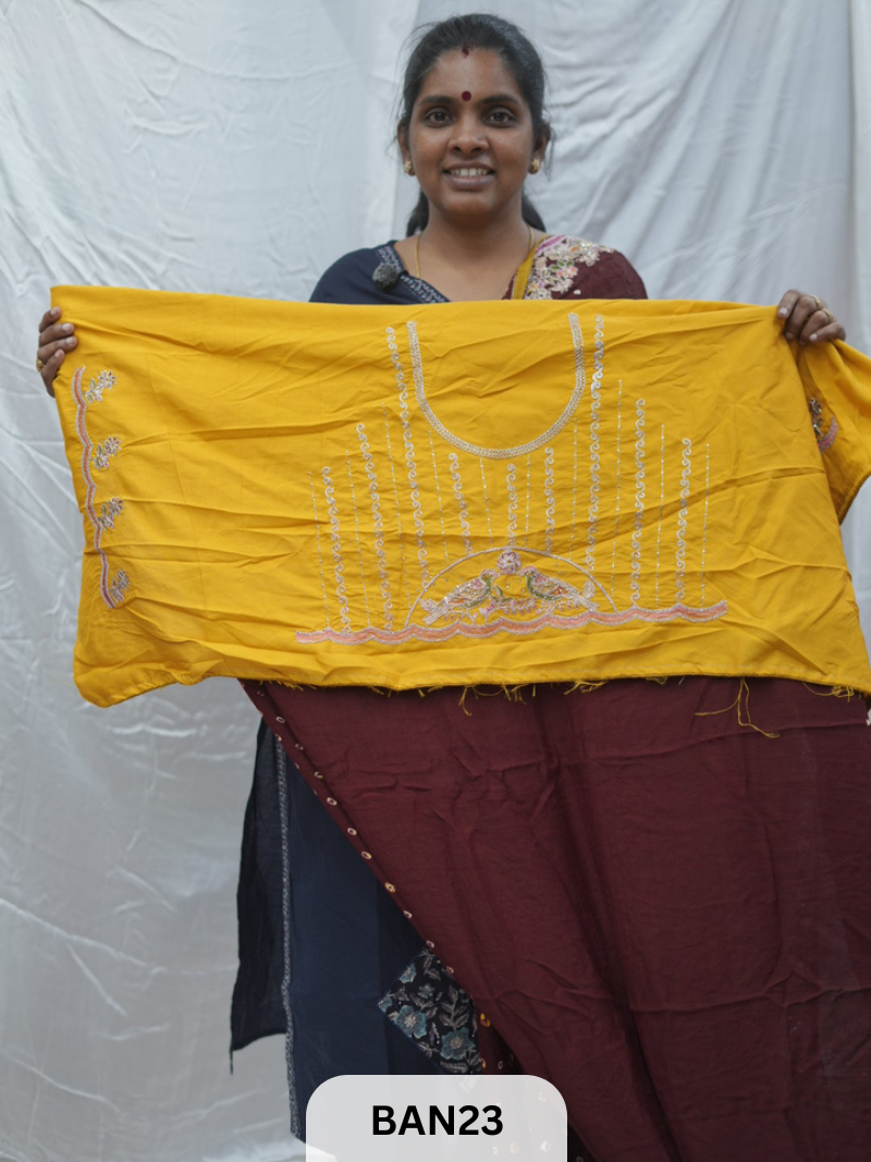 BANDHANI DESIGNER WORK WITH BANDHANI PALLU