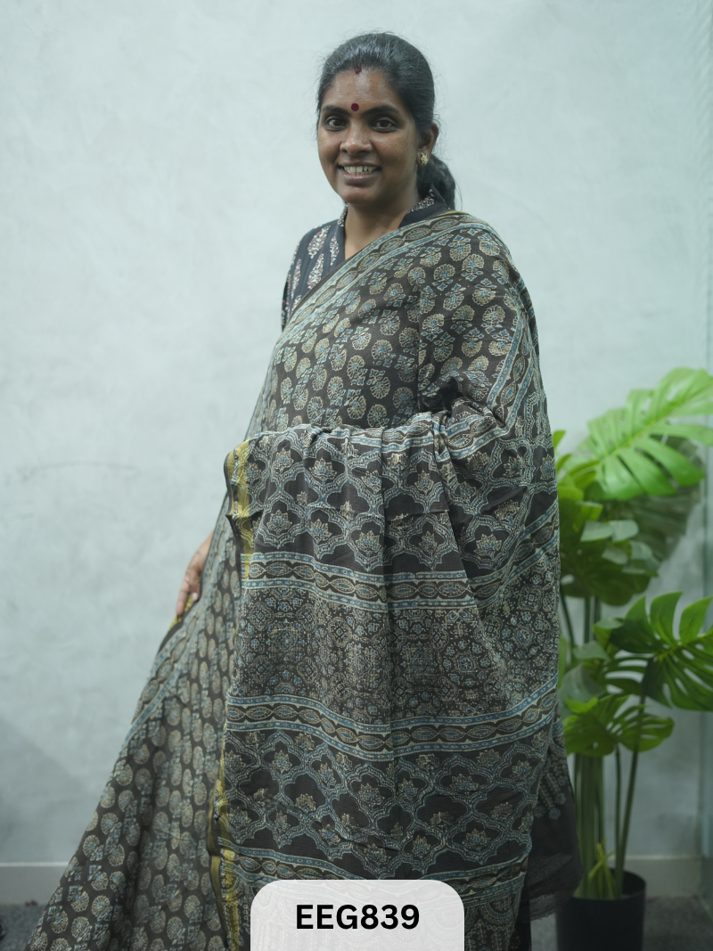 KOTA DORIA AJRAKH SAREE