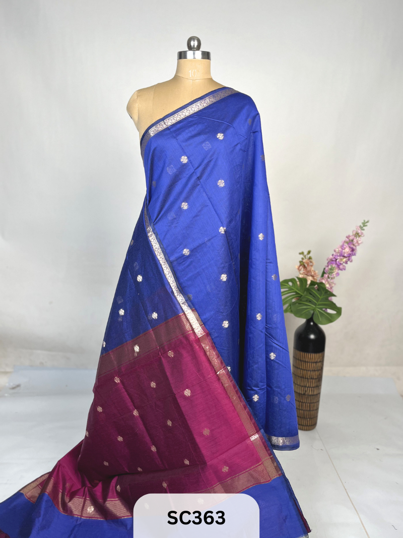 CHANDERI INSPIRED MAHESWARI SAREE