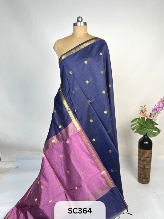 CHANDERI INSPIRED MAHESWARI SAREE