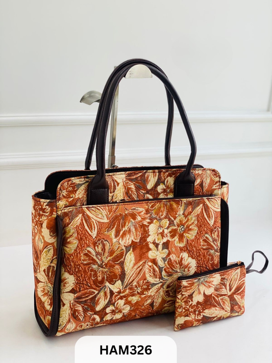 WATER RESISTANT FABRIC INSIDE LAPTOP PARTITION BACK SIDE ZIP POCKET SIZE 16/12