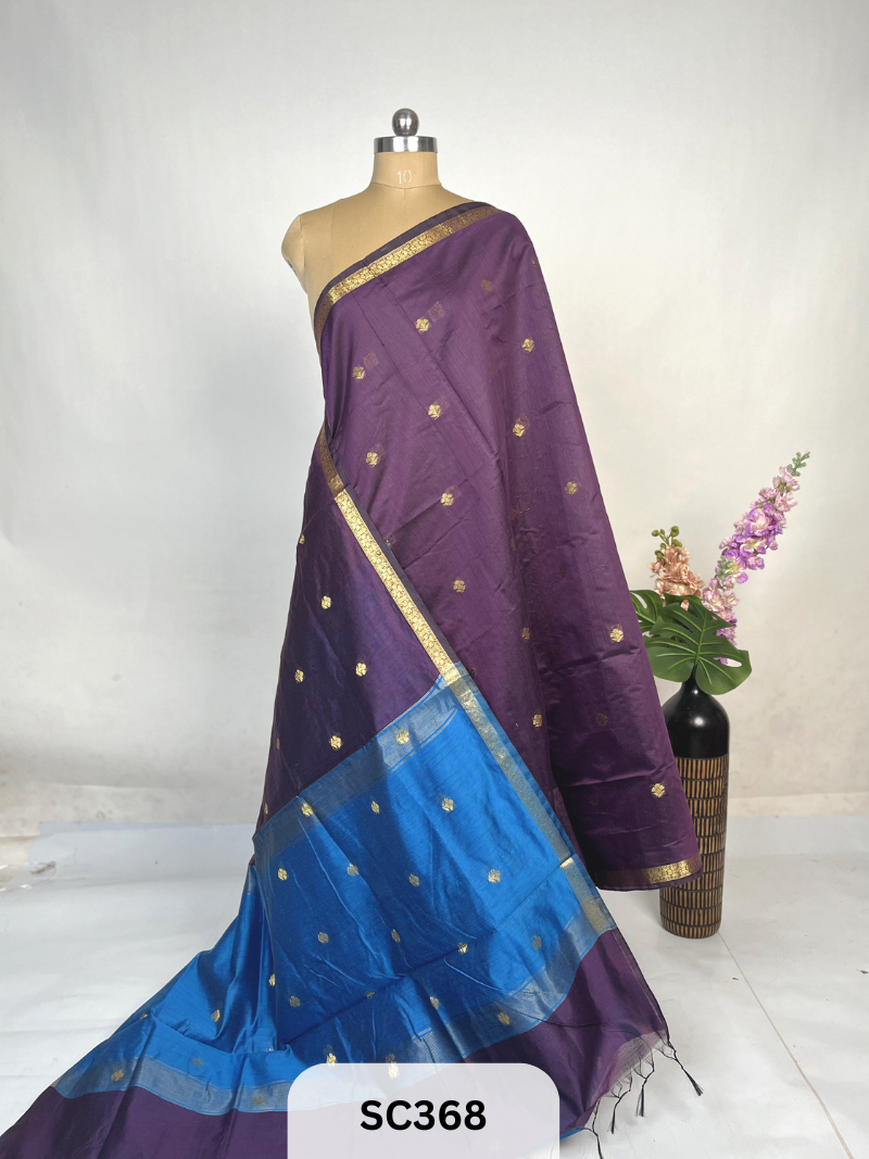 CHANDERI INSPIRED MAHESWARI SAREE