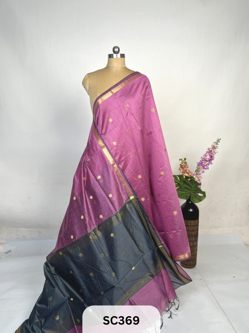 CHANDERI INSPIRED MAHESWARI SAREE