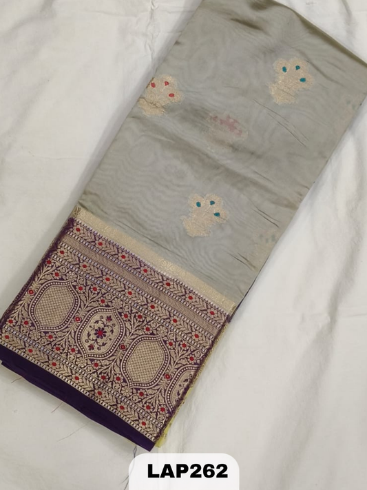 Banaras kora dupion silk saree