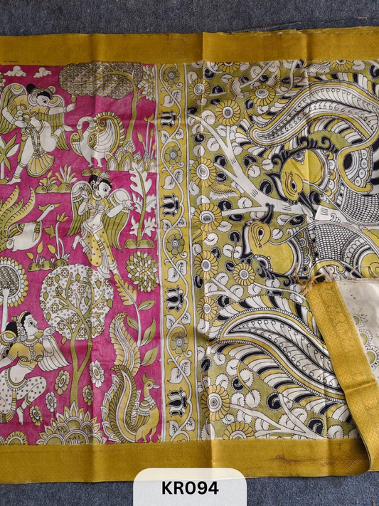 PURE NATURAL KALAMKARI CHENNURI SILK