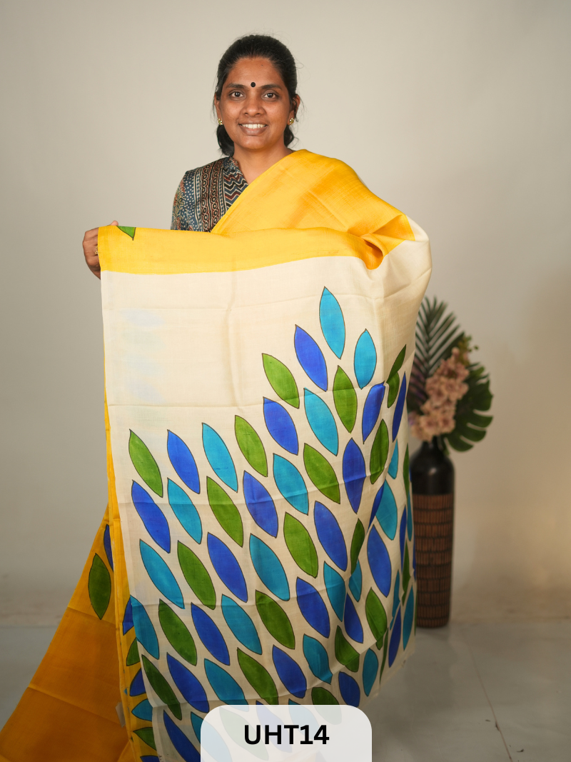 PURE MURSHIDABAD HANDPAINTED SAREE
