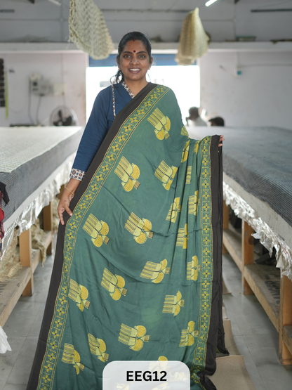 AJRAKH MODAL SAREE