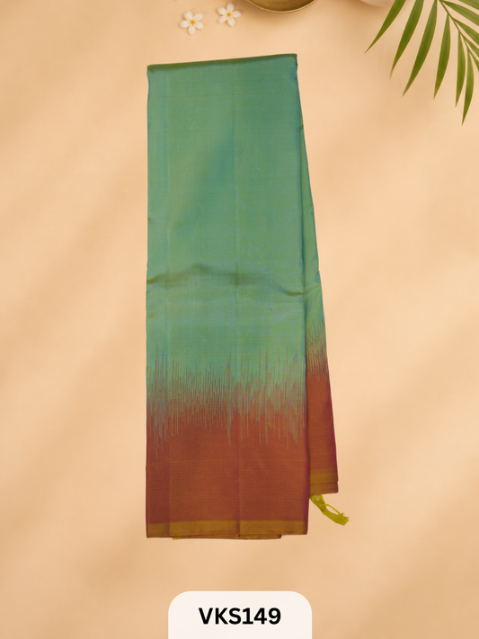 PURE KANCHIPURAM SOFT SILK TOPMATERIAL 2.4MTRS + 30CM