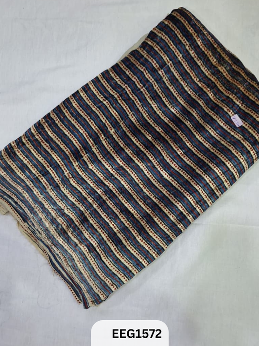 VELVET AJRAKH PRINT FABRIC-1MTR