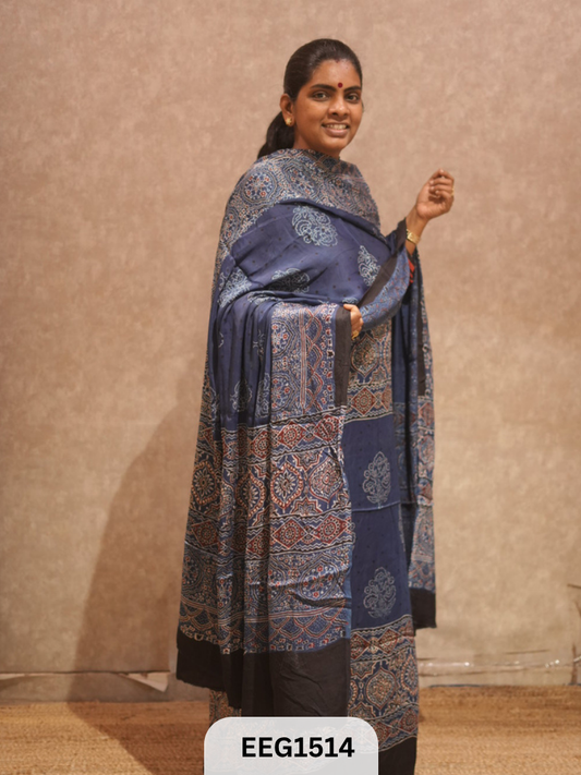 AJRAKH MODAL 2  PCS-UNSTITCHED