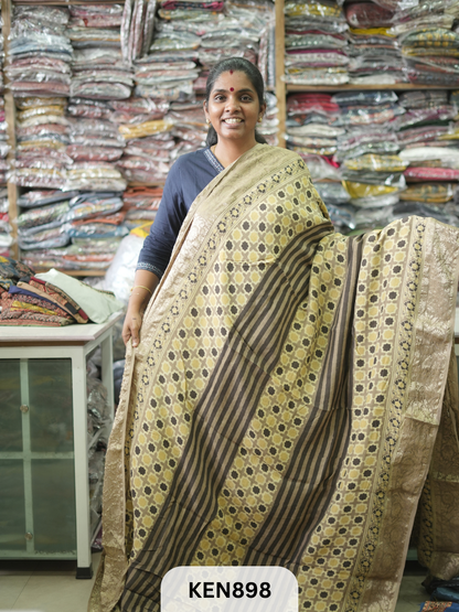 DOLA SILK AJRAKH HANDBLOCK RICH PALLU SAREE